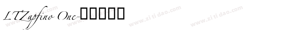 LTZapfino One字体转换